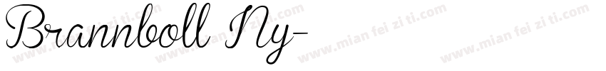 Brannboll Ny字体转换
